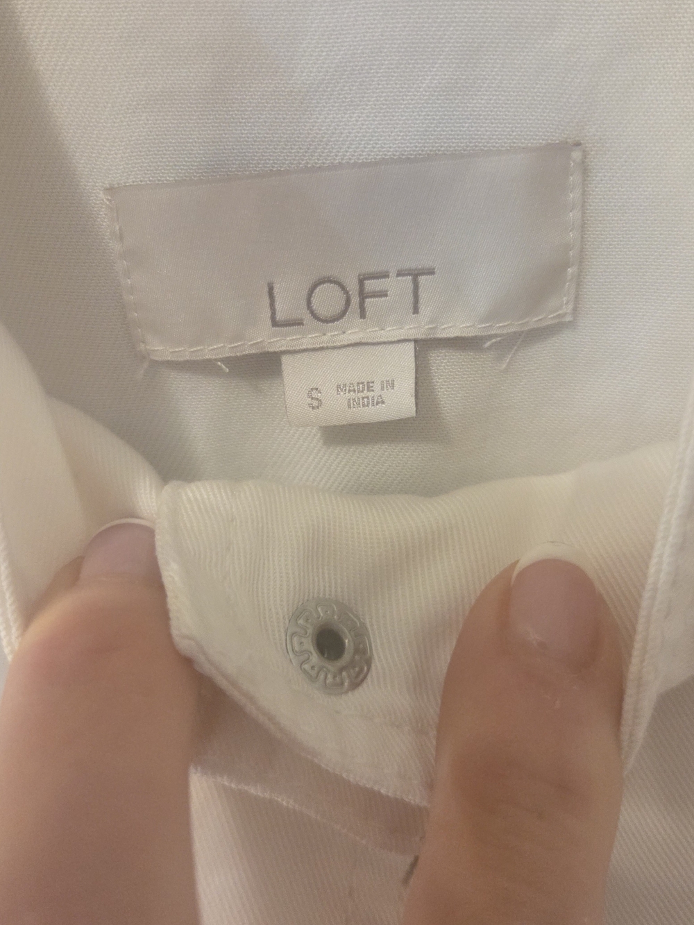 LOFT Cream Drawstring Utility Jacket - Picture 5 of 8